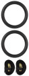 Gymnastické kruhy černé Sharp Shape