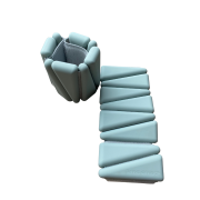 Silikonové závaží 2x0,5kg zelená Sharp Shape