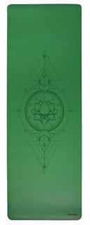 Podložka na jógu PU Dream zelená Sharp Shape