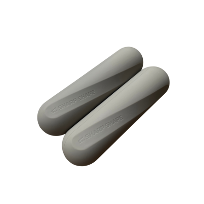 Silikonové činky moonstone béžová 2x1kg Sharp Shape