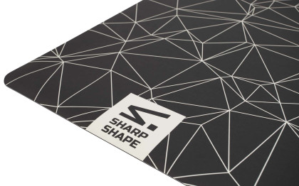 Podložka na jógu PU Spacetime černá Sharp Shape