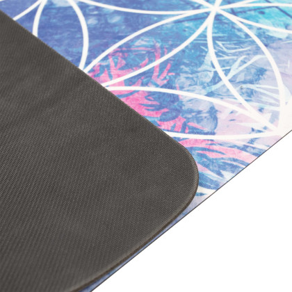 Podložka na jógu ECO mat Violet Sharp Shape