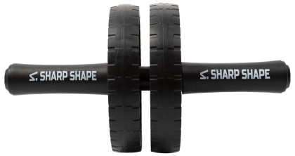 Posilovací kolečko Dual wheel černé Sharp Shape