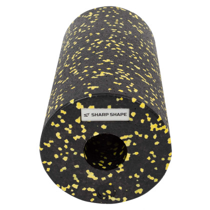 Sharp Shape masážní válec Foam roller 30 cm, žluto-černá barva