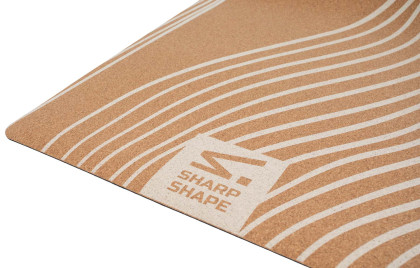 Korková podložka na jógu Zen bílá Sharp Shape