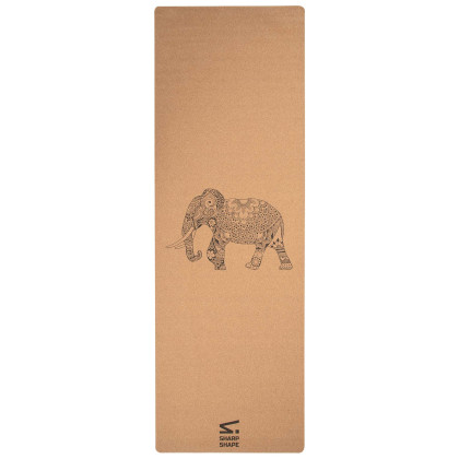 Korková cestovní jogamatka Elephant Sharp Shape