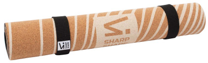 Korková podložka na jógu Zen bílá Sharp Shape