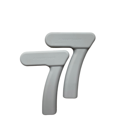 Silikonové činky "7" 2x1kg moonstone béžová Sharp Shape