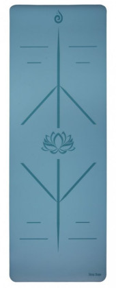 Podložka na jógu PU Shanti modrá Sharp Shape