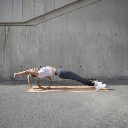 Cork yoga wheel Mantra Sharp Shape