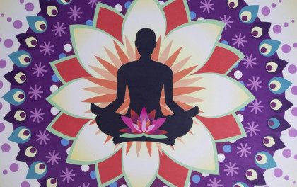 Kruhová podložka na jógu Meditation Sharp Shape