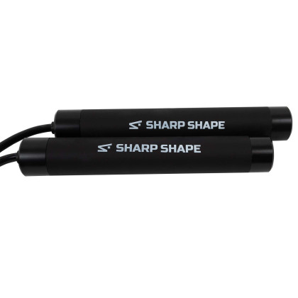 Zátěžové švihadlo 90 g černé Sharp Shape