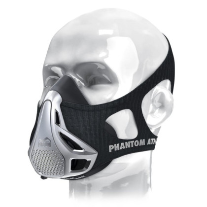 Tréninková maska stříbrná Phantom Athletic