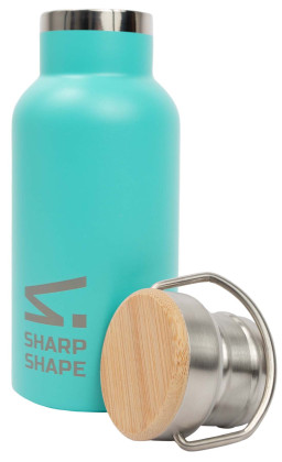 Nerezová láhev 350 ml světle modrá Sharp Shape