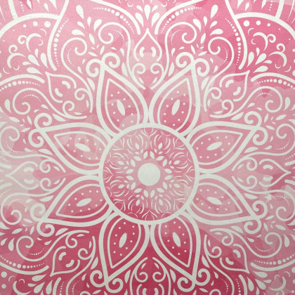Podložka na jógu ECO mat Pink Sharp Shape