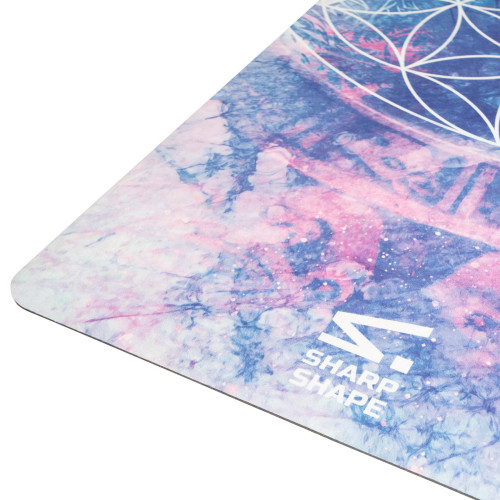 Podložka na jógu ECO mat Violet Sharp Shape