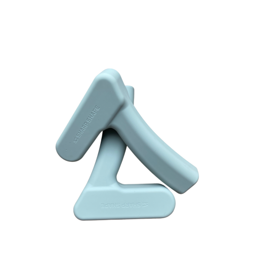 Silikonové činky "7" 2x1kg zelená Sharp Shape