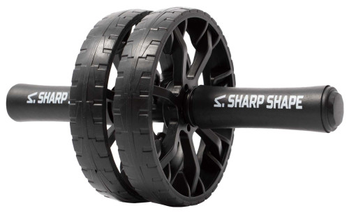 Posilovací kolečko Dual wheel černé Sharp Shape