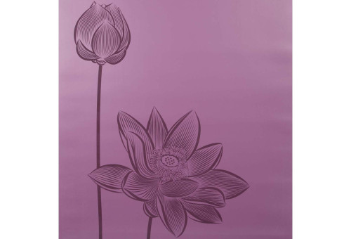 Podložka na jógu PU Flower fialová Sharp Shape