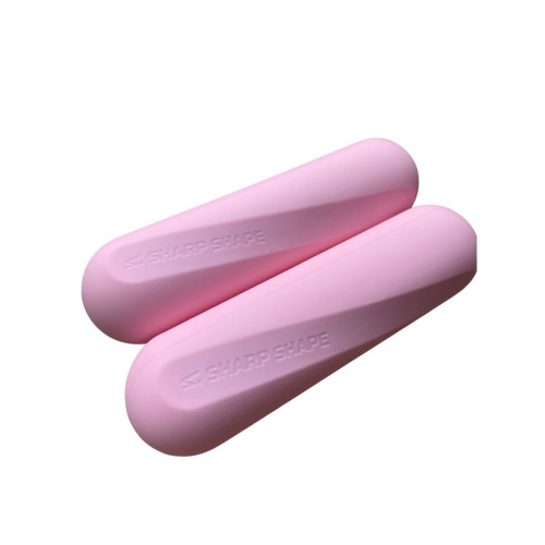 Silikonové činky růžová 2x1kg Sharp Shape
