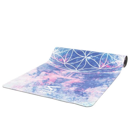 Podložka na jógu ECO mat Violet Sharp Shape