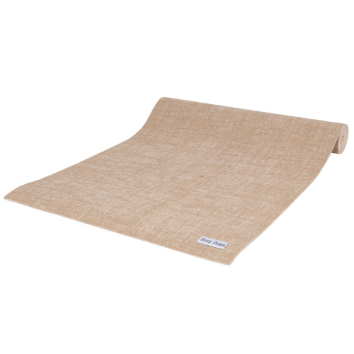 Jutová podložka na jógu khaki Sharp Shape