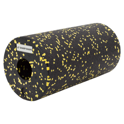 Sharp Shape masážní válec Foam roller 30 cm, žluto-černá barva