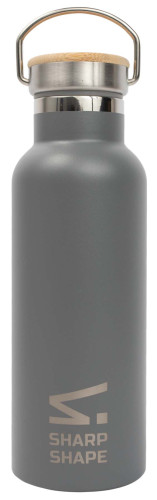 Nerezová láhev 500 ml šedá Sharp Shape