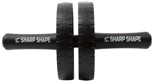 Posilovací kolečko Dual wheel černé Sharp Shape