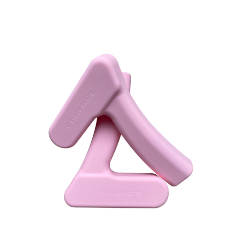 Silikonové činky "7" 2x1kg růžová Sharp Shape
