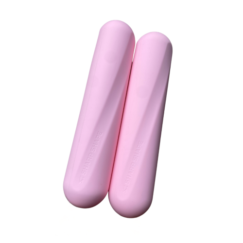 Silikonové činky růžová 2x2kg Sharp Shape