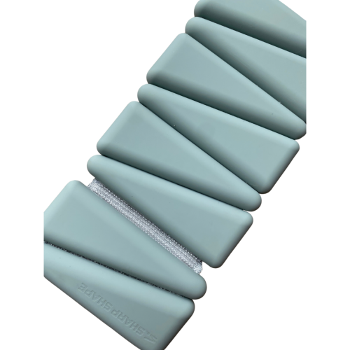 Silikonové závaží 2x0,5kg zelená Sharp Shape