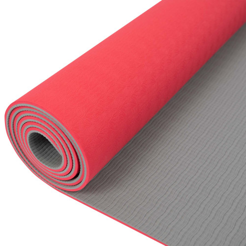 Podložka na jógu Dual TPE červená Sharp Shape