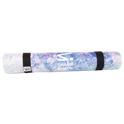 Podložka na jógu ECO mat Violet Sharp Shape