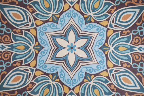 Kruhová podložka na jógu Mandala Sharp Shape