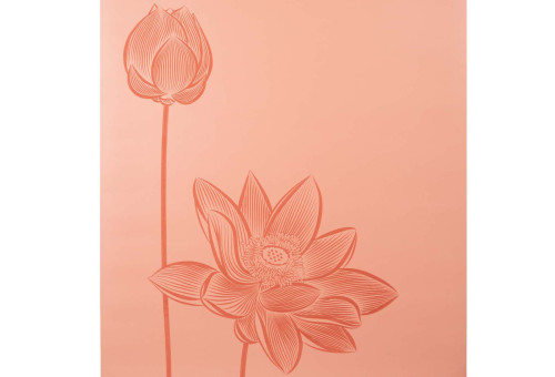 Podložka na jógu PU Flower peach Sharp Shape