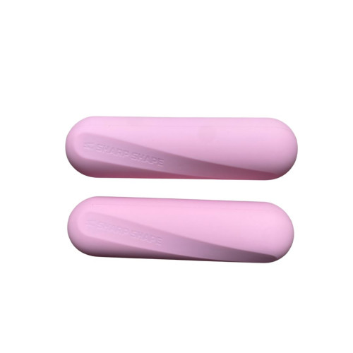Silikonové činky růžová 2x1kg Sharp Shape