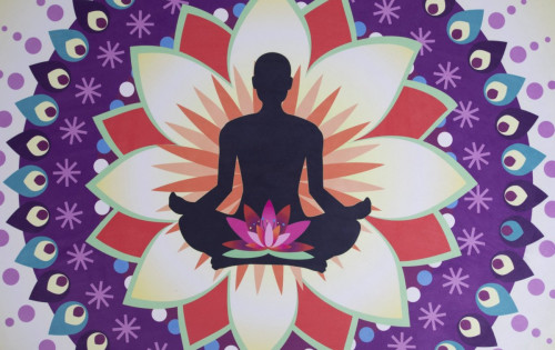 Kruhová podložka na jógu Meditation Sharp Shape