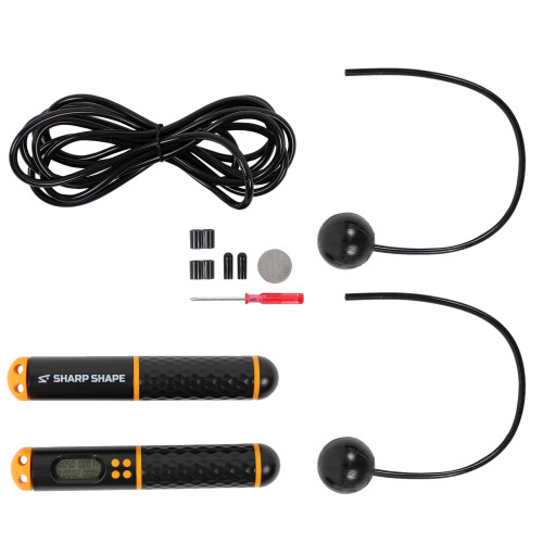 Švihadlo smart rope - black Sharp Shape