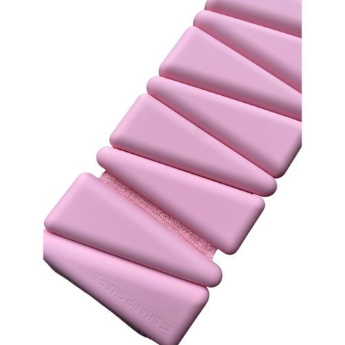 Silikonové závaží 2x0,5kg růžová Sharp Shape