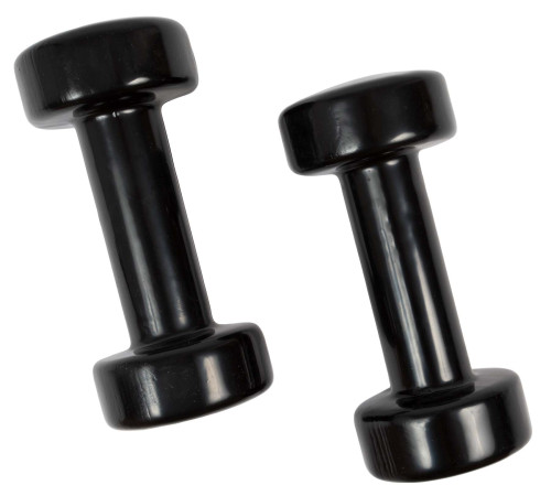 Vinylové činky 2 x 3 kg černé Sharp Shape